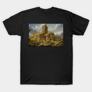 Peaceful Village in the mountains T-Shirt